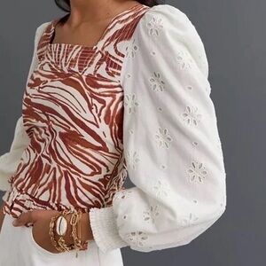 Love the Label Brown Zebra Women's Blouse from Anthropologie